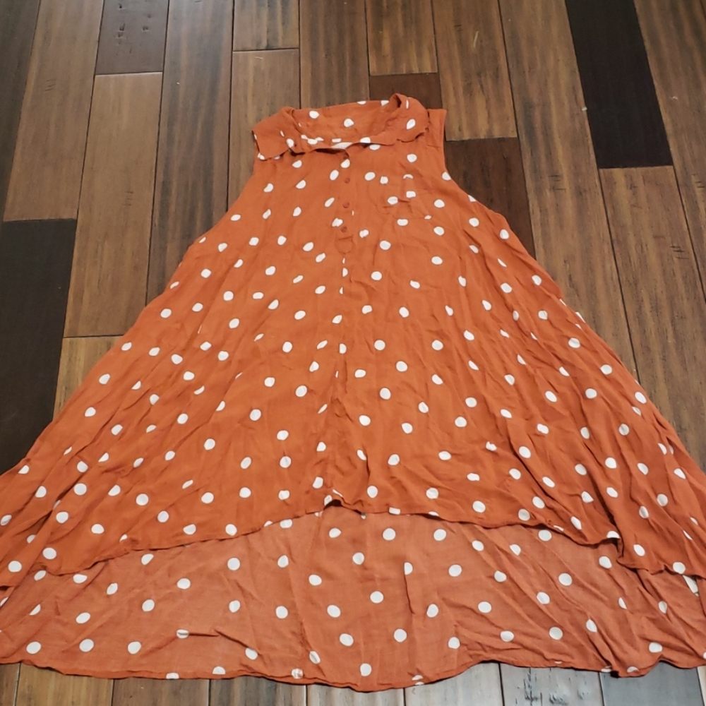 High-Low Vintage Style Polka Dot Tent Dress